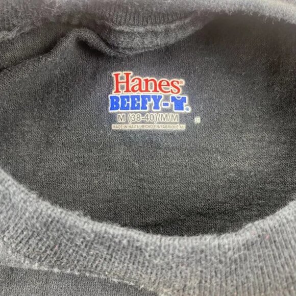 Hanes Beefy Tee Shirt Men Medium M Black I'm Cumin Funny Novelty T-Shirt Print - Picture 3 of 6